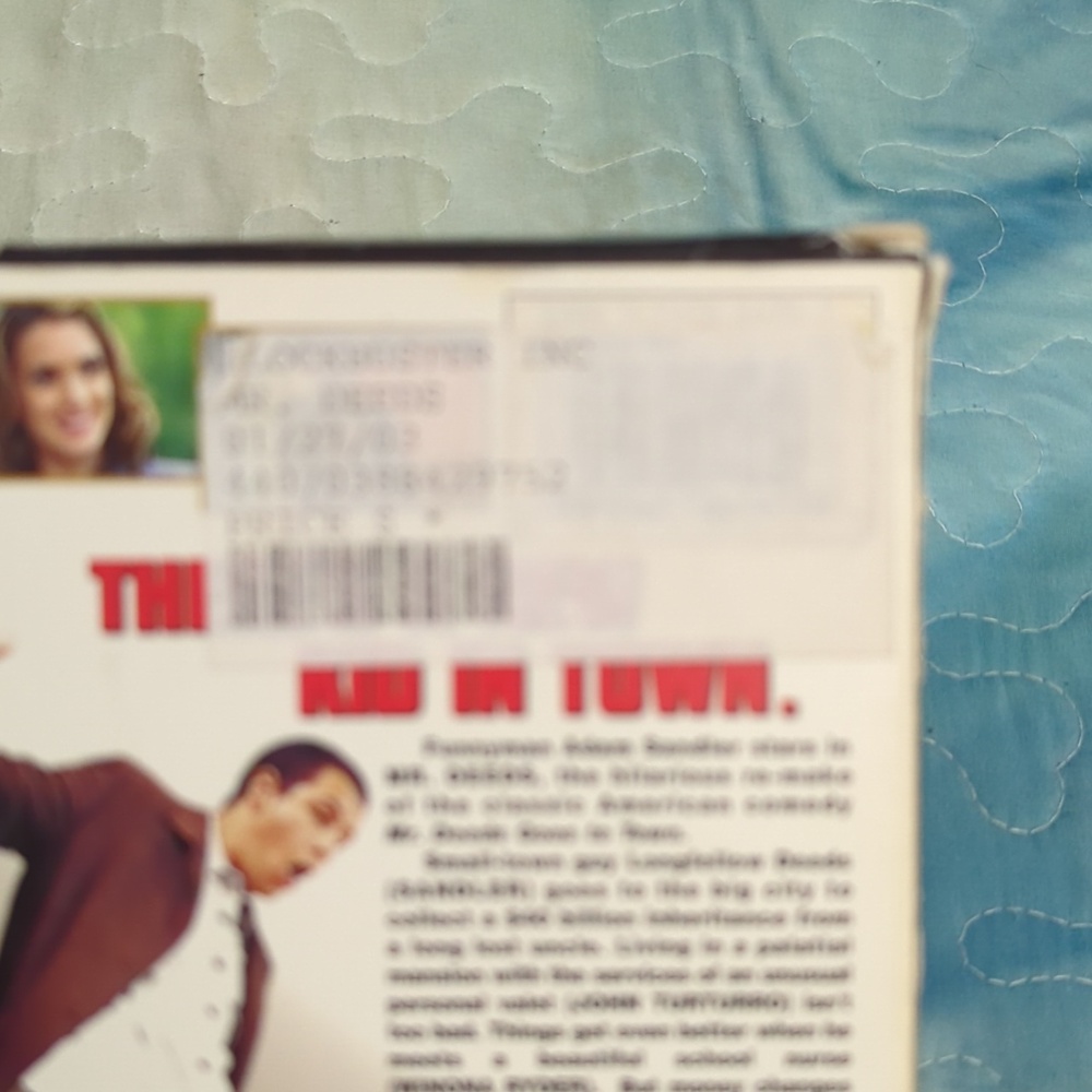 Mr. Deeds VHS Movie Cover - Adam Sandler - Blue, Tan, Black - Picture 5 of 13
